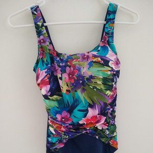 Land's End one piece floral bathing suit